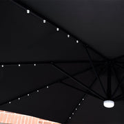Roma 3M Solar LED Cantilever Parasol