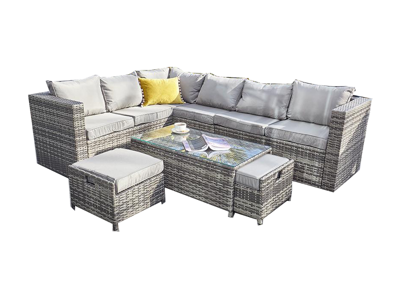 Grey Rattan Garden Furniture
