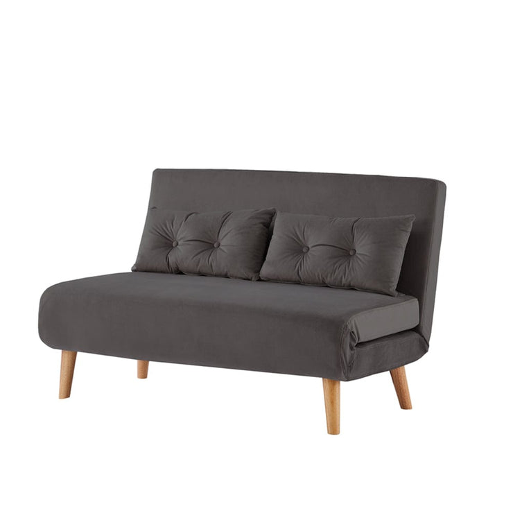 Jola Velvet Foldable 2 Seater Sofa Bed