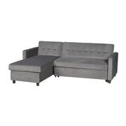 Avery Large U-Shape Storage Corner Sofa Bed With Ottoman