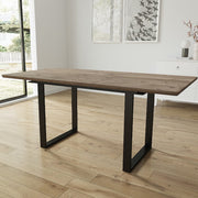 Belluno Industrial Wooden 4-6 Seater Rectangle Extending Dining Table
