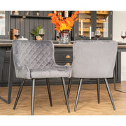 Set of 2 Lisa Velvet Dining Chair