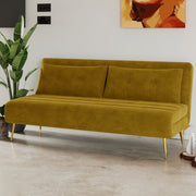 Jola x Large Velvet Foldable 2.5 Seater Sofa Bed with Pillows
