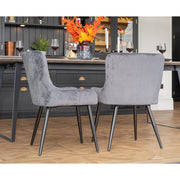 Set of 2 Lisa Velvet Dining Chair