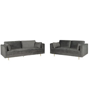 Avery 3+2 Suíochán Sofa Tolg le Cúisíní Scaip