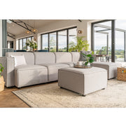 Tessa Modular 4 Seater Sofa with 2 Ottomans