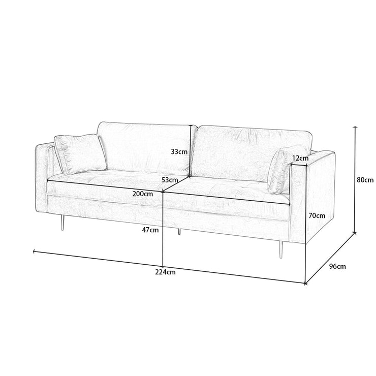 Avery 3+2 Seater Sofa Set with Scatter Cushions