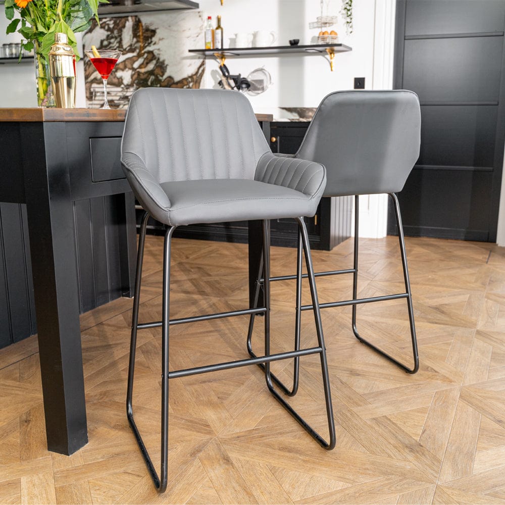 Set Of 2 Kali PU Bar Stool