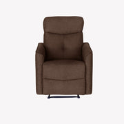 Pablo Brown Plush Manual Recliner Sofa / Armchair