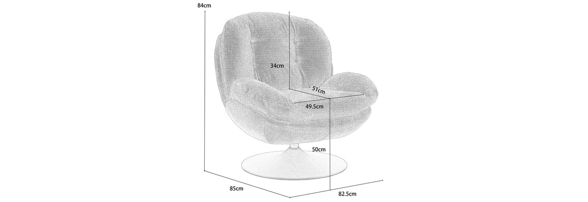 Sol Plush Swivel Leisure Chair