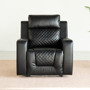 Black PU Leather Electric Recliner Functional 2 Seater Sofa/3 Seater Sofa / Armchair Set
