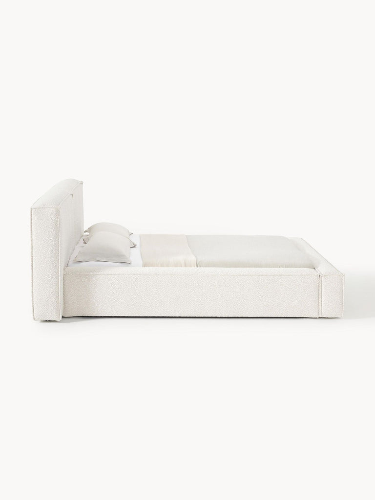 Tessa Boucle Teddy Fleece Pneumatic Bed King Bed Double Bed Frame With