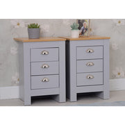 Heritage 4 Piece Bedroom Wardrobe Chest Set With Bedside Tables