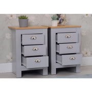 Heritage 4 Piece Bedroom Wardrobe Chest Set With Bedside Tables