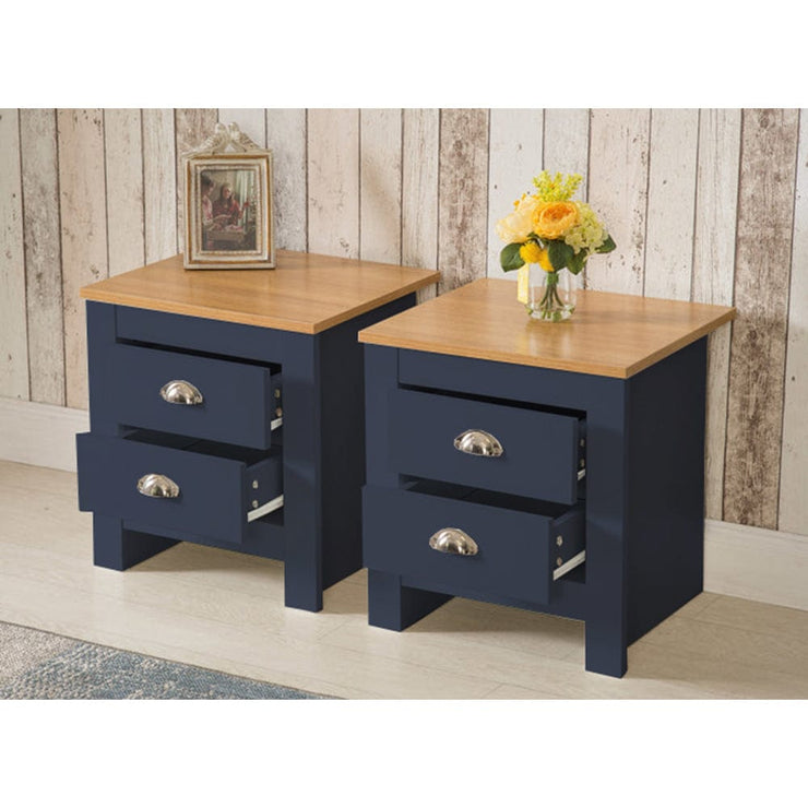 Set of 2 Heritage 2 Drawer Bedside Tables