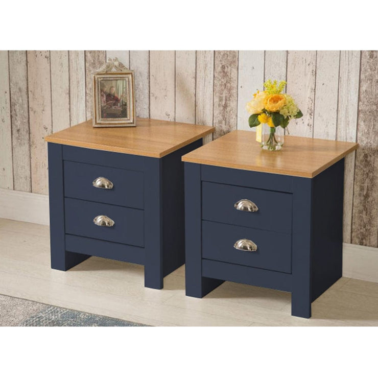 Set of 2 Heritage 2 Drawer Bedside Tables