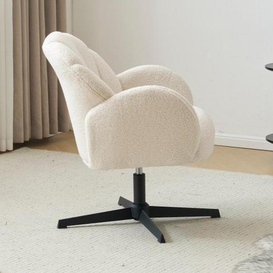 Molly Boucle Swivel Chair Armchair