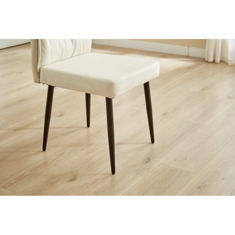 A Pair of Dining Chairs with Cushioned Backrest