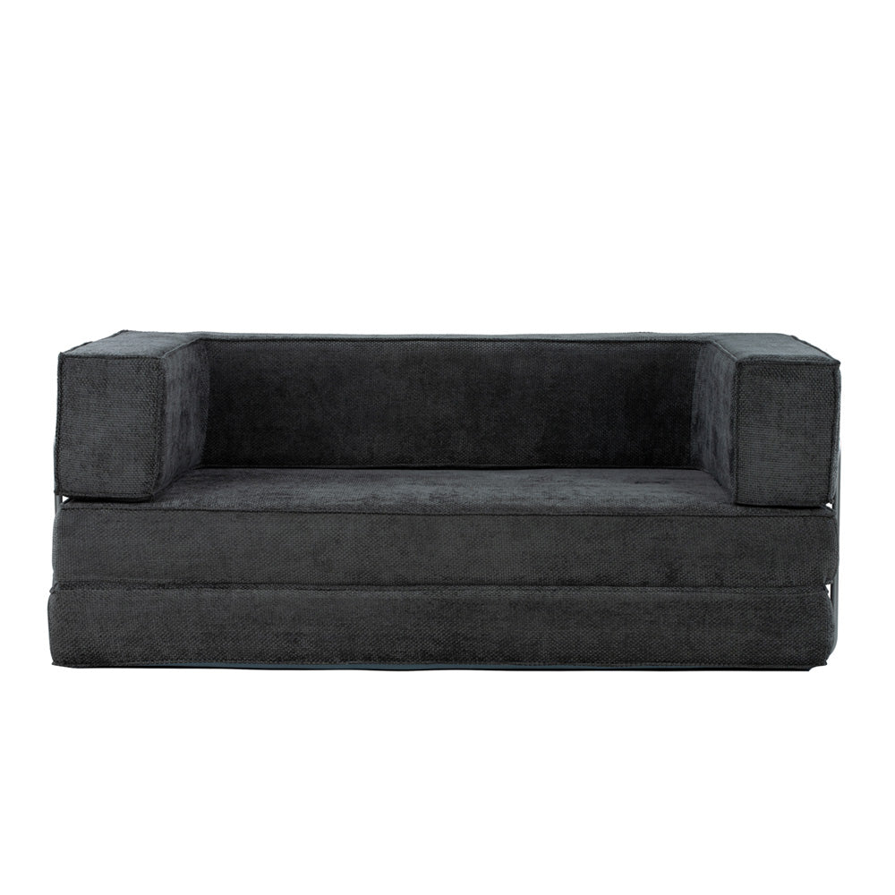 Hugspacee Velvet Compressed Daybed Upholstered Lounge Sofa