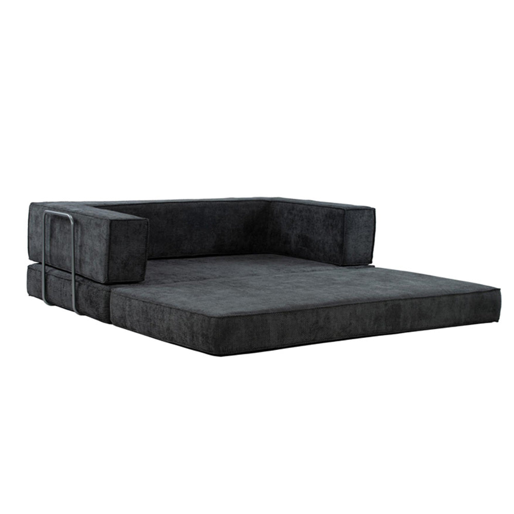 Hugspacee Velvet Compressed Daybed Upholstered Lounge Sofa