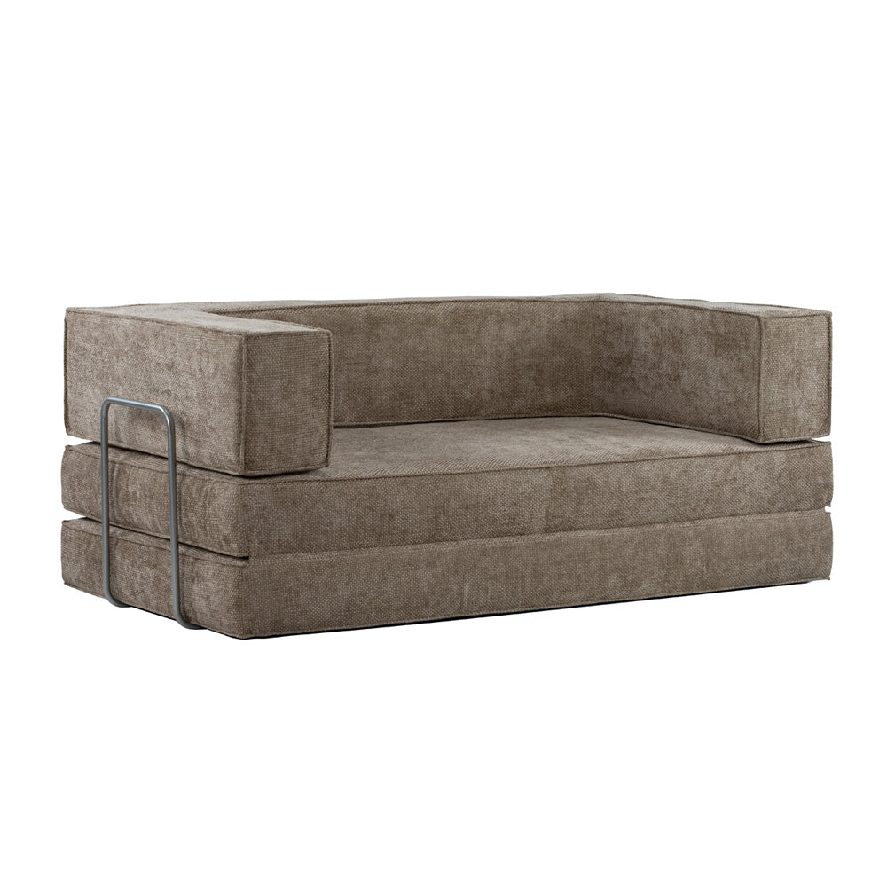Hugspacee Velvet Compressed Daybed Upholstered Lounge Sofa