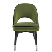 Amore Velvet Upholstery Dining Chair with Legs - Set Of 2