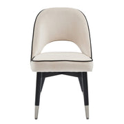Amore Velvet Upholstery Dining Chair with Legs - Set Of 2