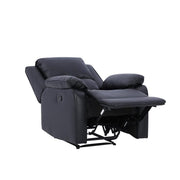 Palermo Black Leather Electric Recliner Armchair Single Sofa Lounge Chair