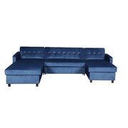 Avery Large U-Shape Storage Corner Sofa Bed With Ottoman