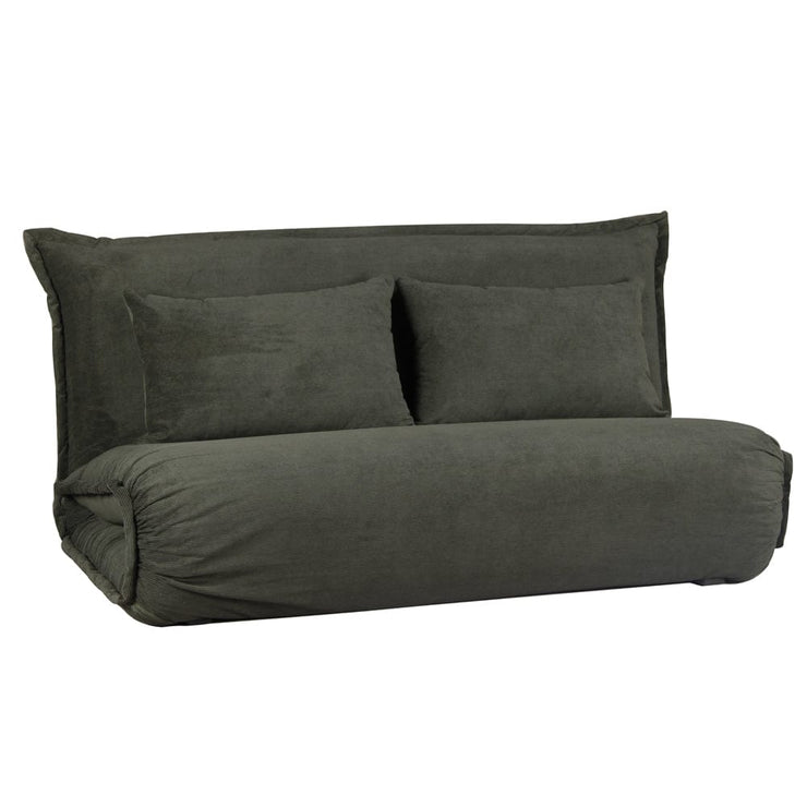 Lola Corduroy Foldable Sofa Bed with Pillows