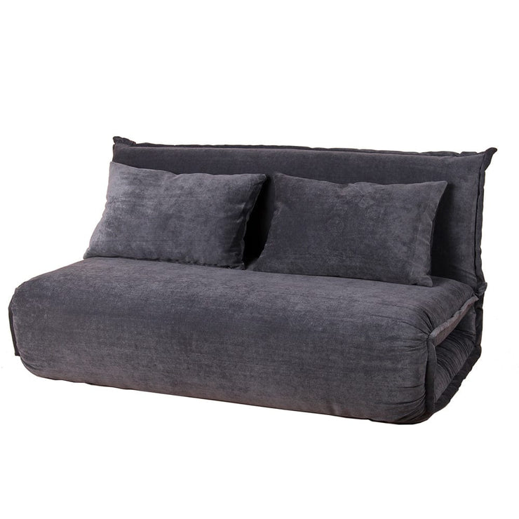 Lola Corduroy Foldable Sofa Bed with Pillows