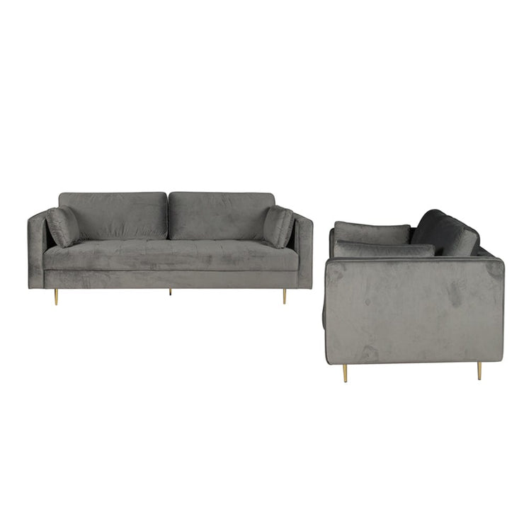 Avery 3+2 Suíochán Sofa Tolg le Cúisíní Scaip