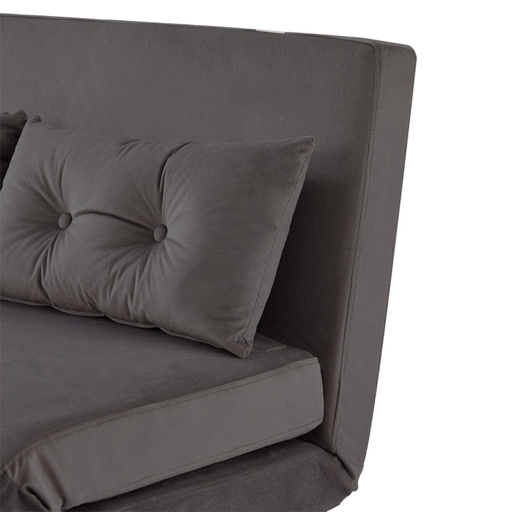 Jola Velvet Foldable 2 Seater Sofa Bed