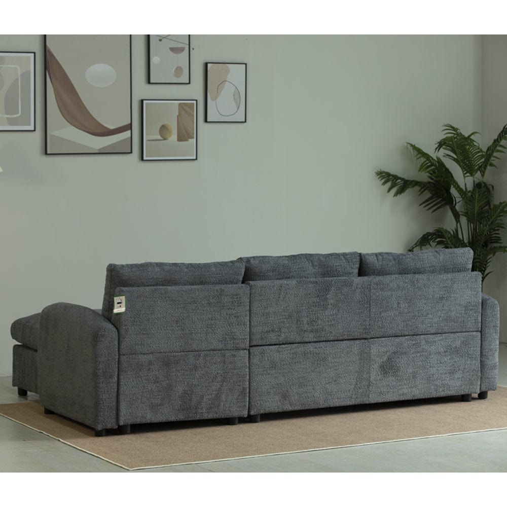 Teddy Fleece 3 Seater Corner Sofa Boucle Storage Sofa With Chaise