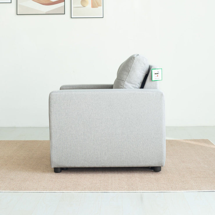 Upholstered Foldable Sofa Bed Pullout Sofa Convertible Sleeper Chair With Arms