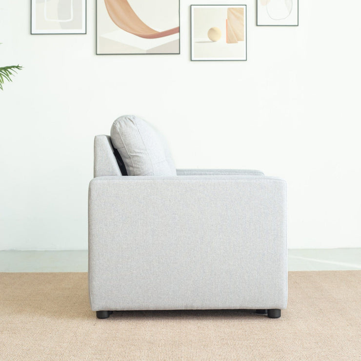 Upholstered Foldable Sofa Bed Pullout Sofa Convertible Sleeper Chair With Arms