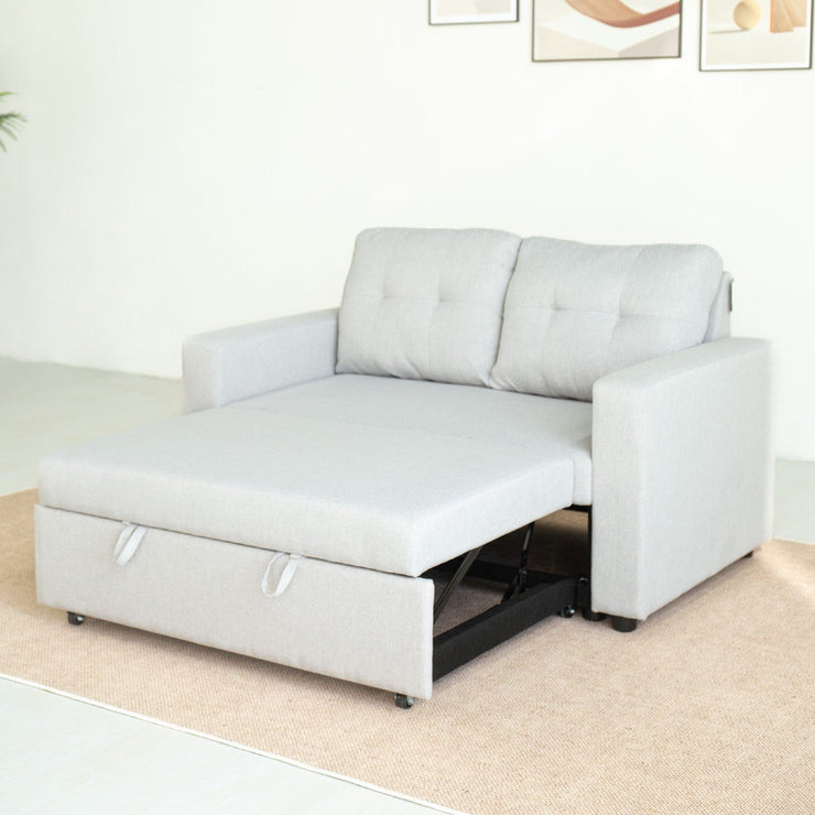 Upholstered Foldable Sofa Bed Pullout Sofa Convertible Sleeper Chair With Arms