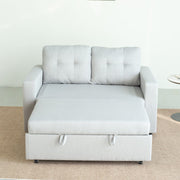 Upholstered Foldable Sofa Bed Pullout Sofa Convertible Sleeper Chair With Arms