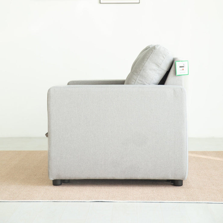 Upholstered Foldable Sofa Bed Pullout Sofa Convertible Sleeper Chair With Arms