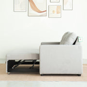 Upholstered Foldable Sofa Bed Pullout Sofa Convertible Sleeper Chair With Arms