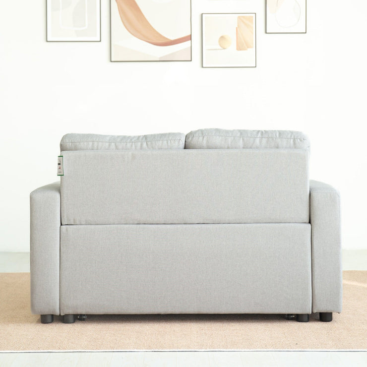 Upholstered Foldable Sofa Bed Pullout Sofa Convertible Sleeper Chair With Arms