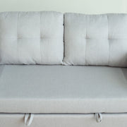 Upholstered Foldable Sofa Bed Pullout Sofa Convertible Sleeper Chair With Arms