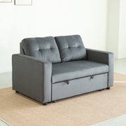 Upholstered Foldable Sofa Bed Pullout Sofa Convertible Sleeper Chair With Arms