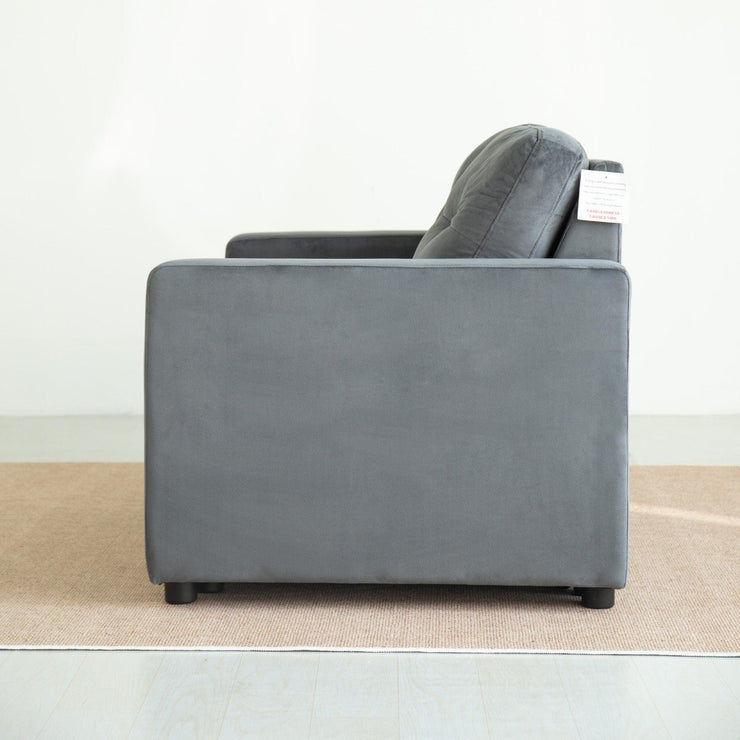 Upholstered Foldable Sofa Bed Pullout Sofa Convertible Sleeper Chair With Arms