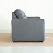 Upholstered Foldable Sofa Bed Pullout Sofa Convertible Sleeper Chair With Arms