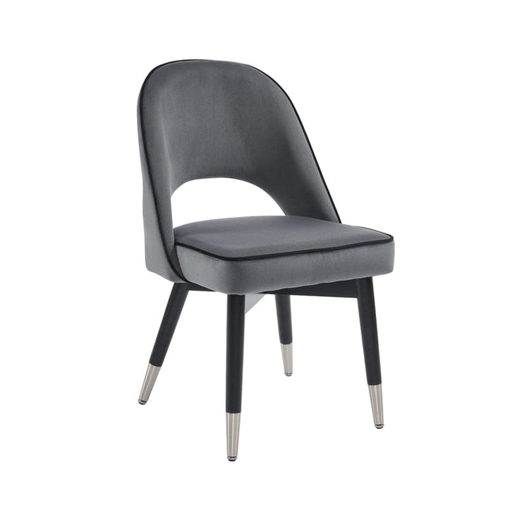 Amore Velvet Upholstery Dining Chair with Legs - Set Of 2