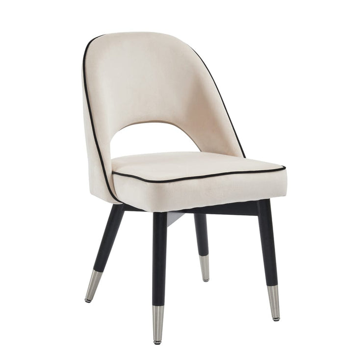 Amore Velvet Upholstery Dining Chair with Legs - Set Of 2