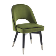 Amore Velvet Upholstery Dining Chair with Legs - Set Of 2