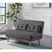 Jola Velvet Foldable 2 Seater Sofa Bed