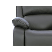 Palermo 3+2 Grey Leather Electric Or Manual Recliner Sofa Set